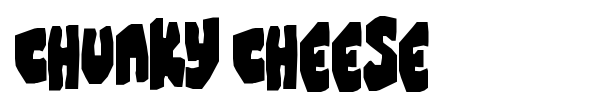 Chunky Cheese font preview